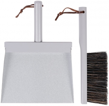 Müllschippe und  Pinselset grey