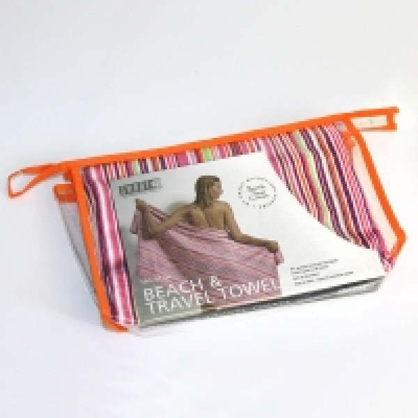 Strand und Reisehandtuch (rosa)