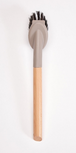 Washing-up brush nylon gray