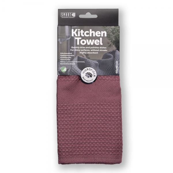 Kitchentowel 1 pack 60x40 cm Dusty rose
