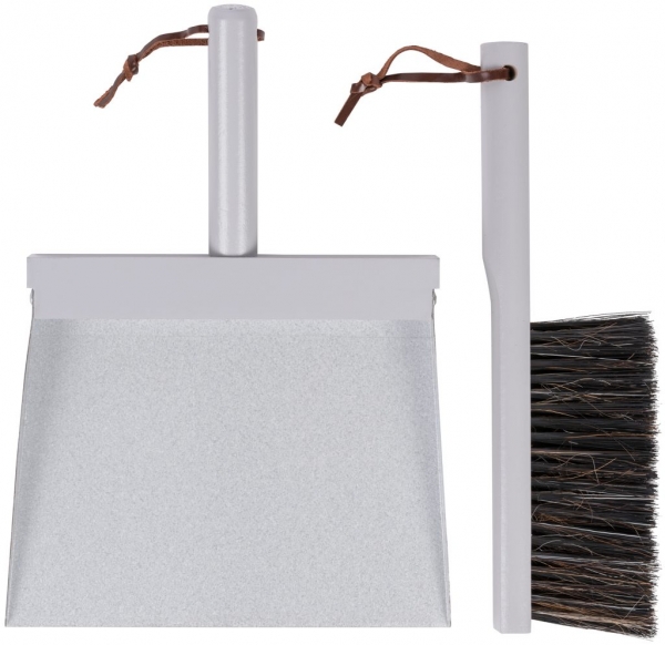 Müllschippe und  Pinselset grey