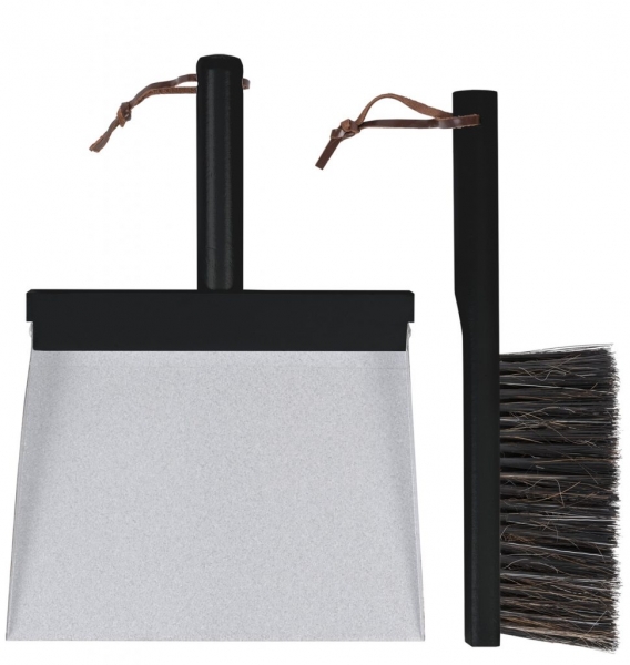 Müllschippe und  Pinselset black